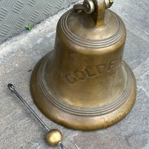 Bronze nautical bell used Goldfinch 29x28 cm