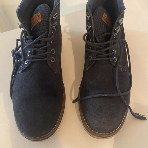 Tommy Hilfiger suede navy blue ankle boots size 43 like new