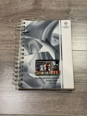 Collectible rare Uefa Champions League book 2001-2002 new