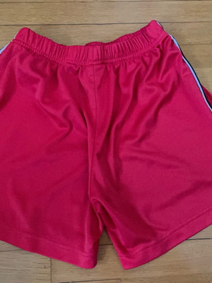 Σορτς ποδοσφαίρου μεταχειρισμένα, πακέτο 4 κόκκινα unisex 8-11 ετών