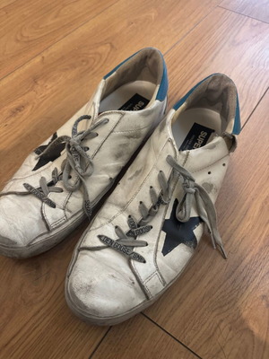 Golden Goose sneakers used, size 45, white