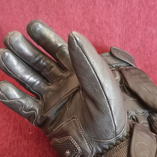 Nordcode X-Race winter motorcycle gloves used, leather, waterproof, large