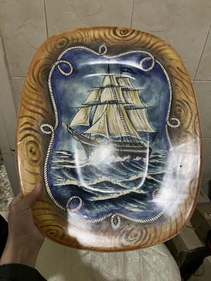 Large decorative wall plate Hatzigiannis like new