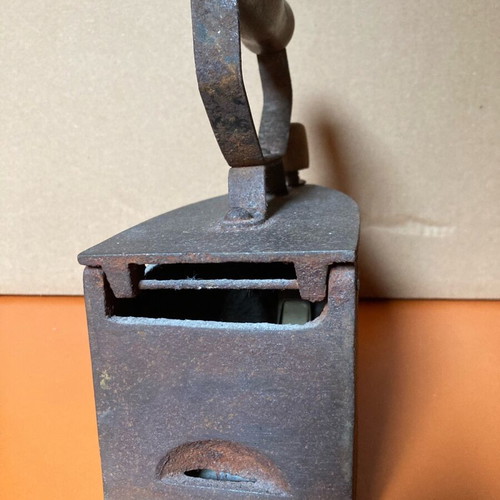 Antique charcoal iron used, collectible