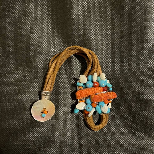 Handmade Boho Bracelet multicolour like new with semi-precious stones