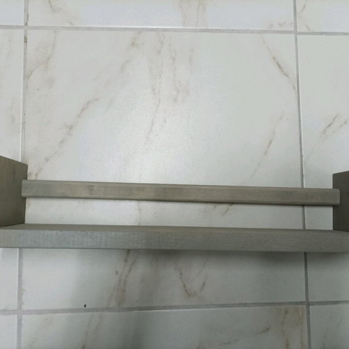 IKEA wooden shelf for spices, painted gray, like new