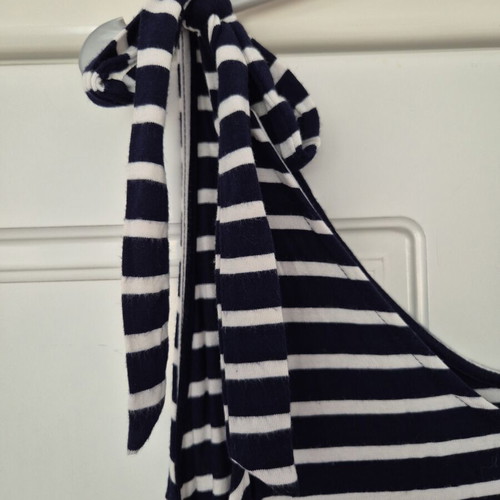 Mango maxi summer dress striped nautical style