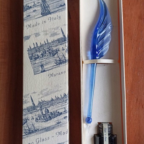 Murano glass pen new with ink