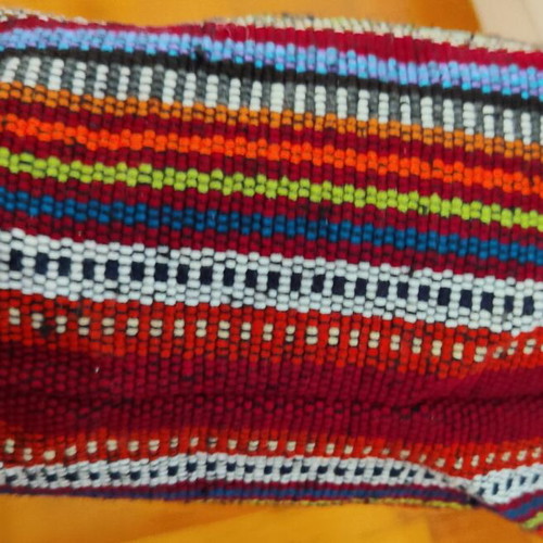 Handmade small woven Mexican handbag