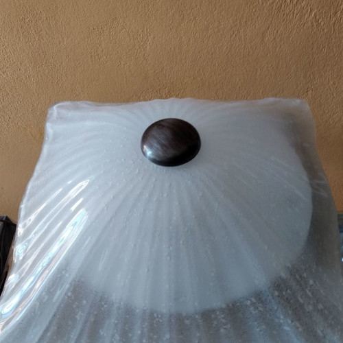 Ceiling light new with Biokef blown glass and 2 E27 bulbs