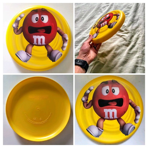 M&M's frisbee disc new with red character Red