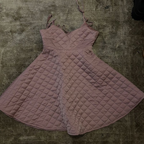 Pink short dress with quilted texture ASOS new, size S