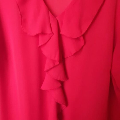 Noni-B tunic red with ruffles size 16 like new