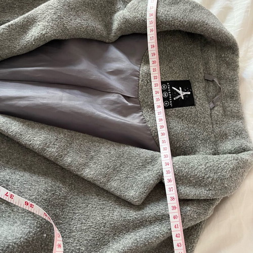 Atmosphere grey wool coat new, size M