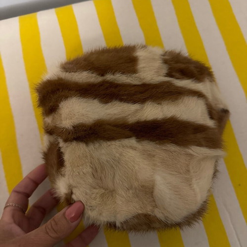 Hat made of natural fur new