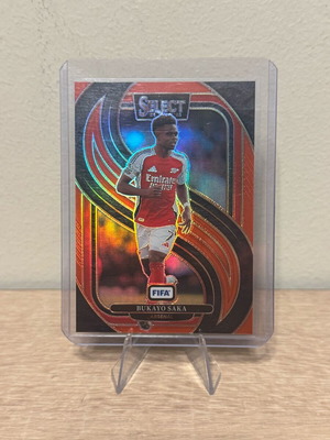 Bukayo Saka Red mezzanine Arsenal Panini Select 2024-2025 new