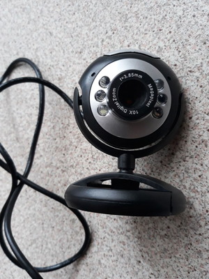 Κάμερα Webcam μεταχειρισμένη με φως και μικρόφωνο