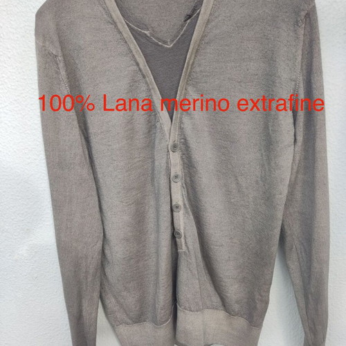 Daniele Fiesoli 100% extrafine merino sweater like new, brown