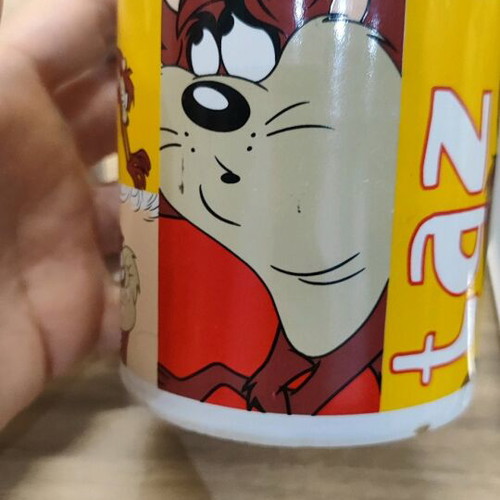 Taz mug used with interior cracks