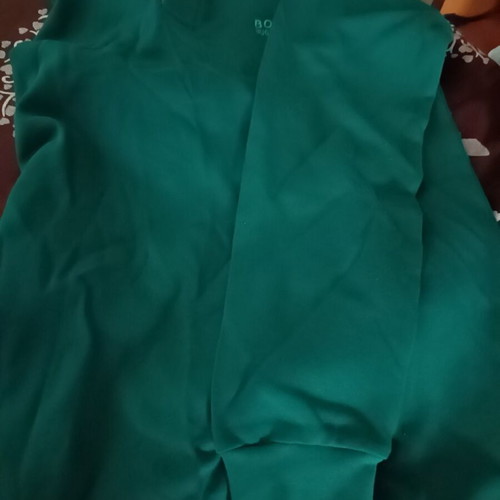 Hugo Boss men's long sleeve shirt, green, size M