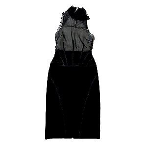 Antonio Berardi Lace/silk/wool mid-lenght dress