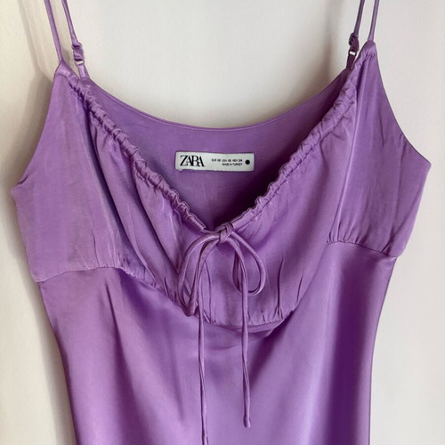 Zara ultimate slip dress new, purple, size XS