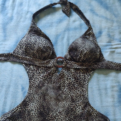 Bilitis women's swimsuit new, size S/M, leopard print
