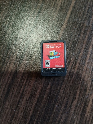 Super Mario Odyssey Nintendo Switch game cartridge