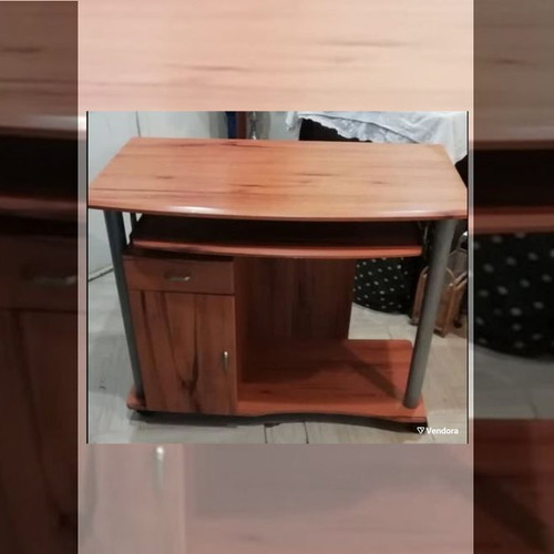 Computer Desk used with foldable surface, drawer and cabinet