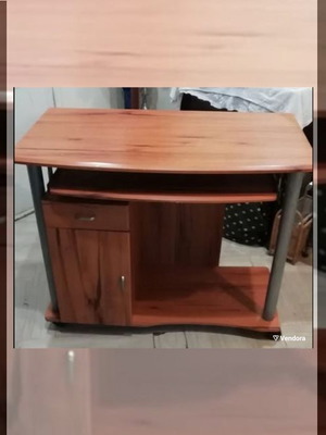 Computer Desk used with foldable surface, drawer and cabinet