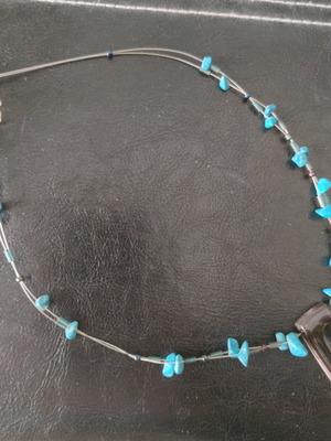 Handmade ceramic necklace like new by local Thessaloniki artist