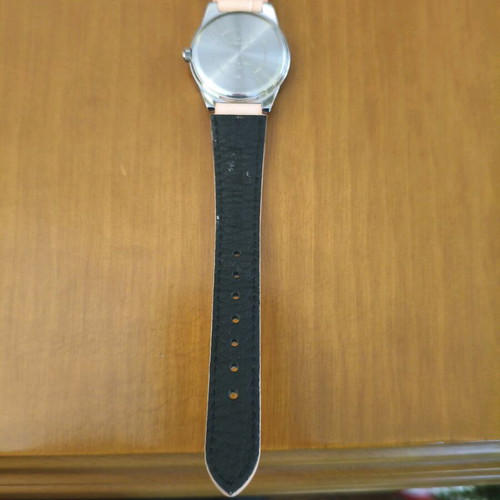 Casio wristwatch new pink with leather strap