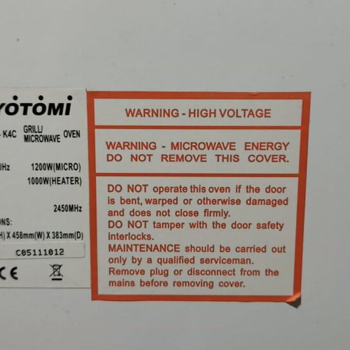 Toyotomi Microwave Oven like new