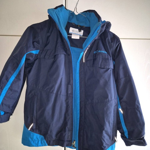 Columbia jacket with detachable fleece like new, size S, blue
