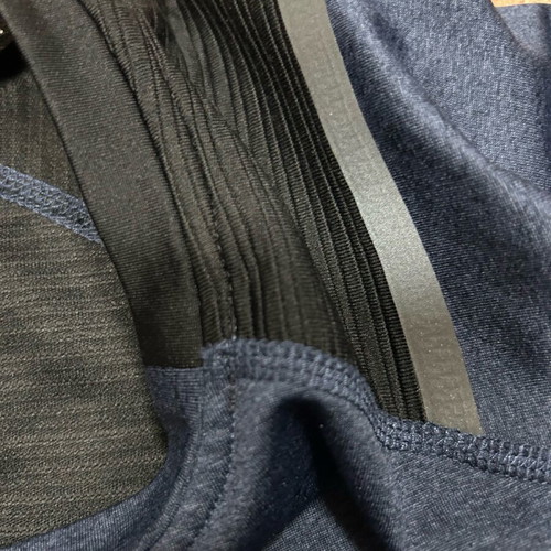 Spyder men's blouse XL like new, black and blue with reflective stripes