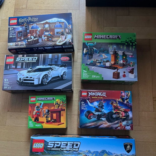 Lego sets boxes like new, empty without instructions