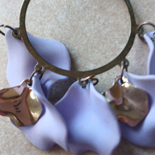 Lilac earrings like new