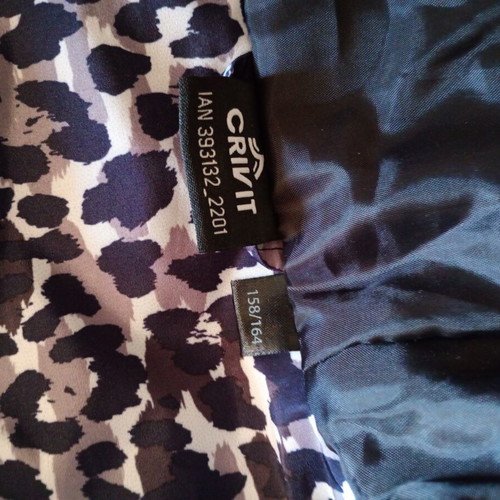 Crivit jacket for girls used, black and multicolor