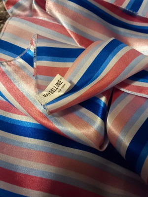 Maybelline New York striped neck scarf new