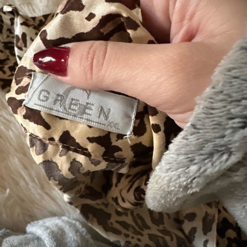 Leopard Shirt used, size M to XXL, beige and brown
