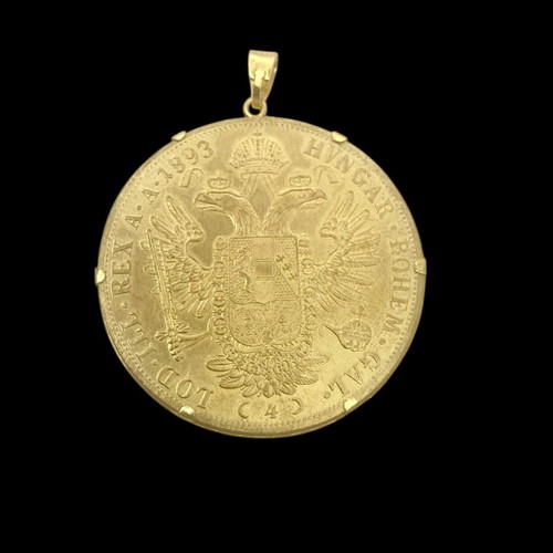 Austrian Doubla Pentoliro New with 925 Silver Gilded Wreath