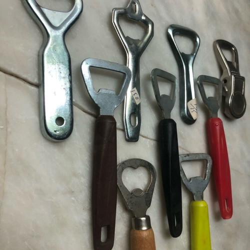 Bottle openers pack of 9 unused, 1970s