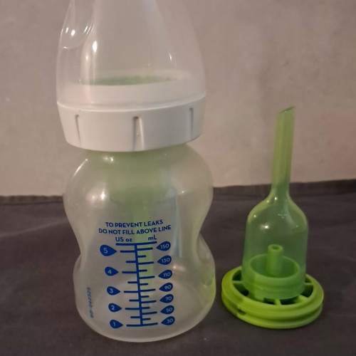 Dr Brown's plastic baby bottle 150ml, anticolic, wide neck