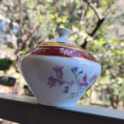 Serving set used, antique, 3 pieces