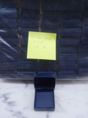 Μικρά μπλε κουτάκια συσκευασίας πακέτο 50, 5x5 cm, καινούργια