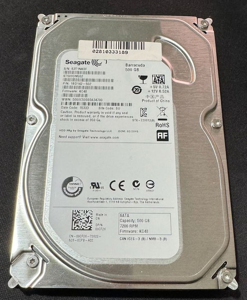 Σκληρός δίσκος 3.5" Seagate Barracuda 7200rpm 500GB