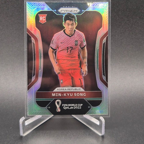 2022 Panini Prizm World Cup Qatar Silver Prizm Min-Kyu Song #138 Rookie RC used