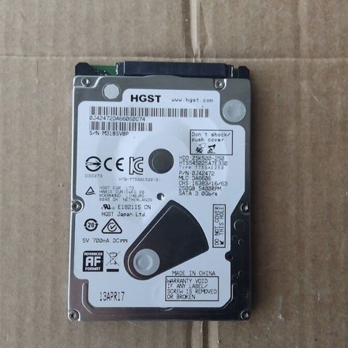 Laptop HGST HTS545025A7E330 250GB SATA hard drive like new