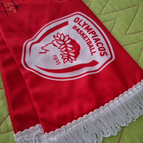 Olympiacos Anniversary Scarf 100 Years, like new, signed