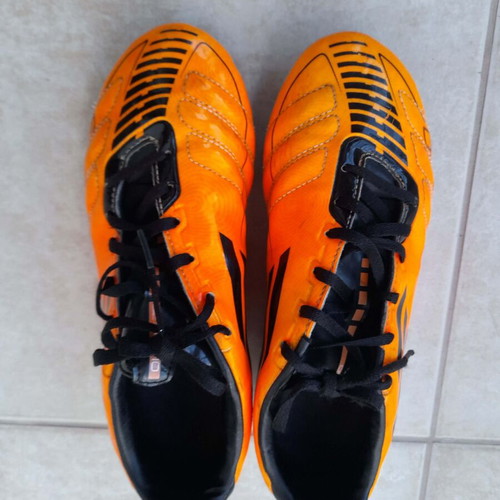 Adidas Predator Football Shoes Size 37 1/3 Used, Black Orange